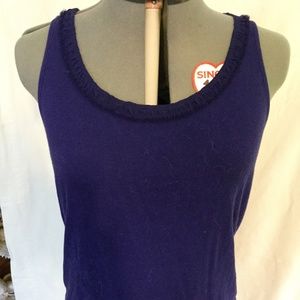 Purple tank with elegant detail